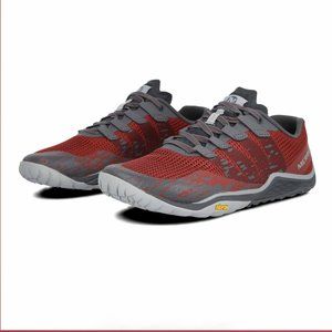 Merrell Trail Glove 5 Running Shoes, Mens 7/ Womens 8.5, Red/ Burgandy